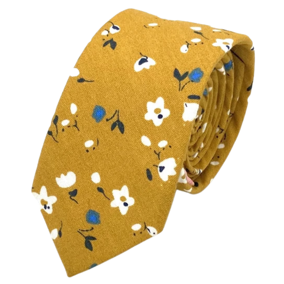 Ty's Shop Golden Cotton Tie Cotton Tie
