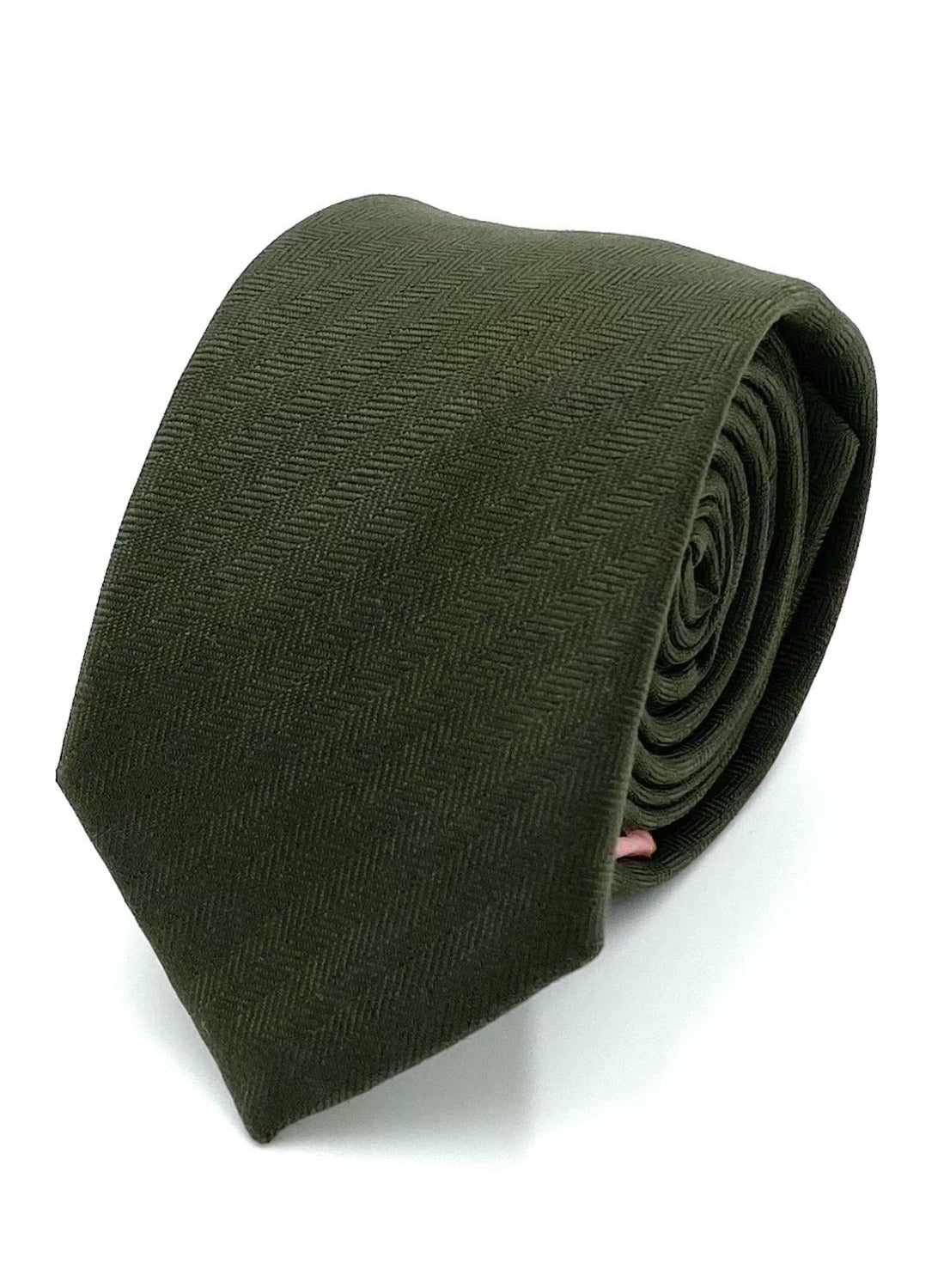 Ty's Olive Green Tie Cotton Tie