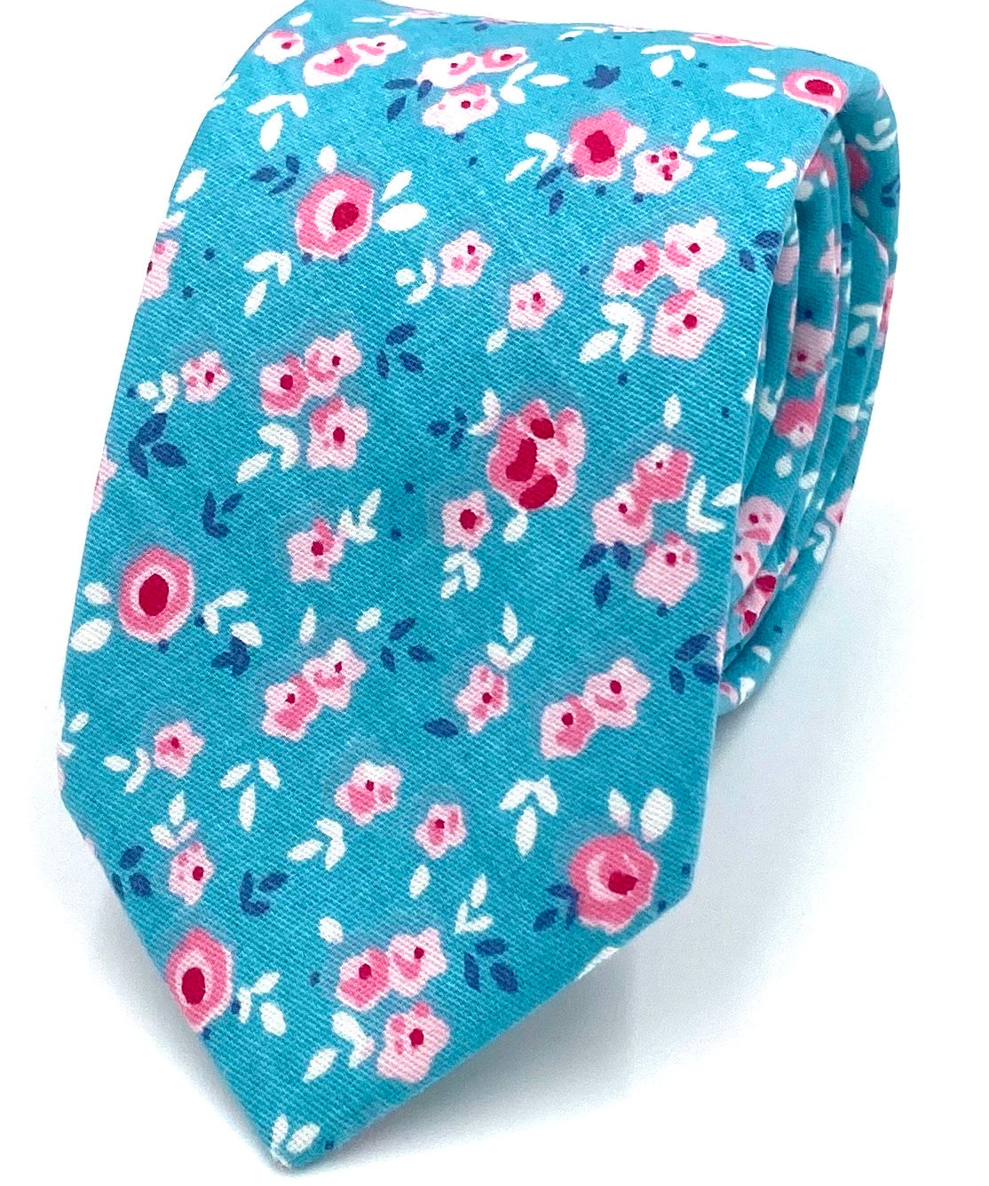 Ty's Pink Rose Cotton Tie Cotton Tie