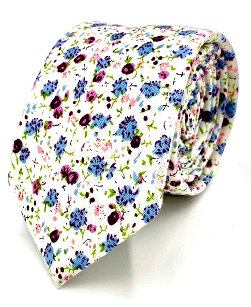 Ty's Bloom - Elegant 100% Cotton Tie Cotton Tie