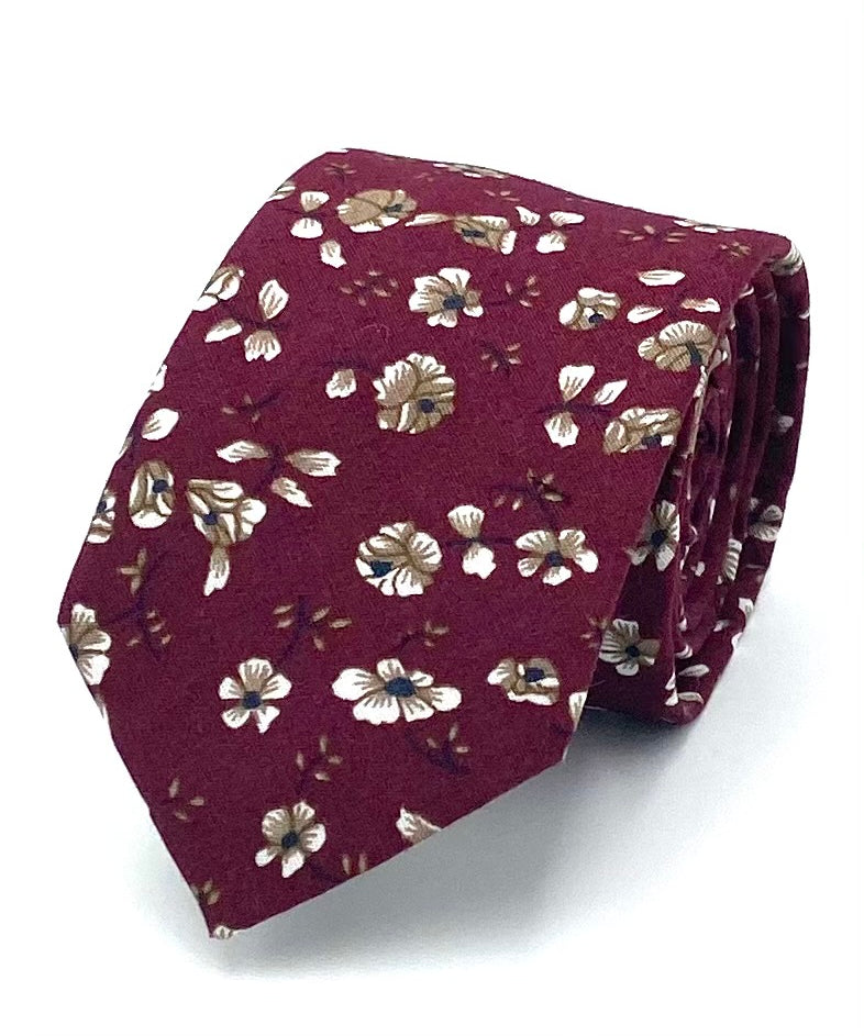Ty's Currant Petals - Delicate Beauty Cotton Tie