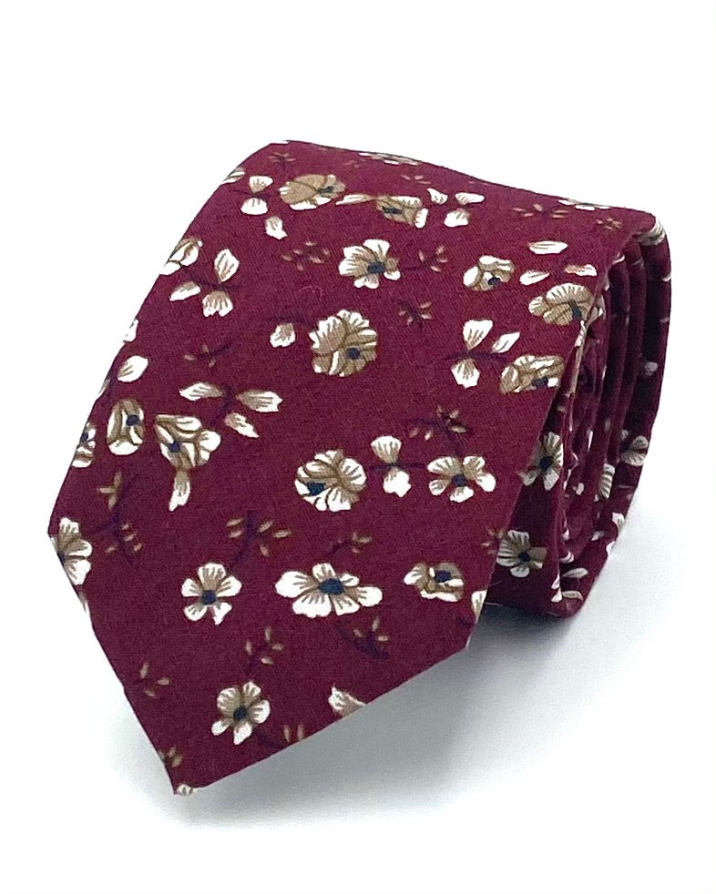 Ty's Currant Petals - Delicate Beauty Cotton Tie
