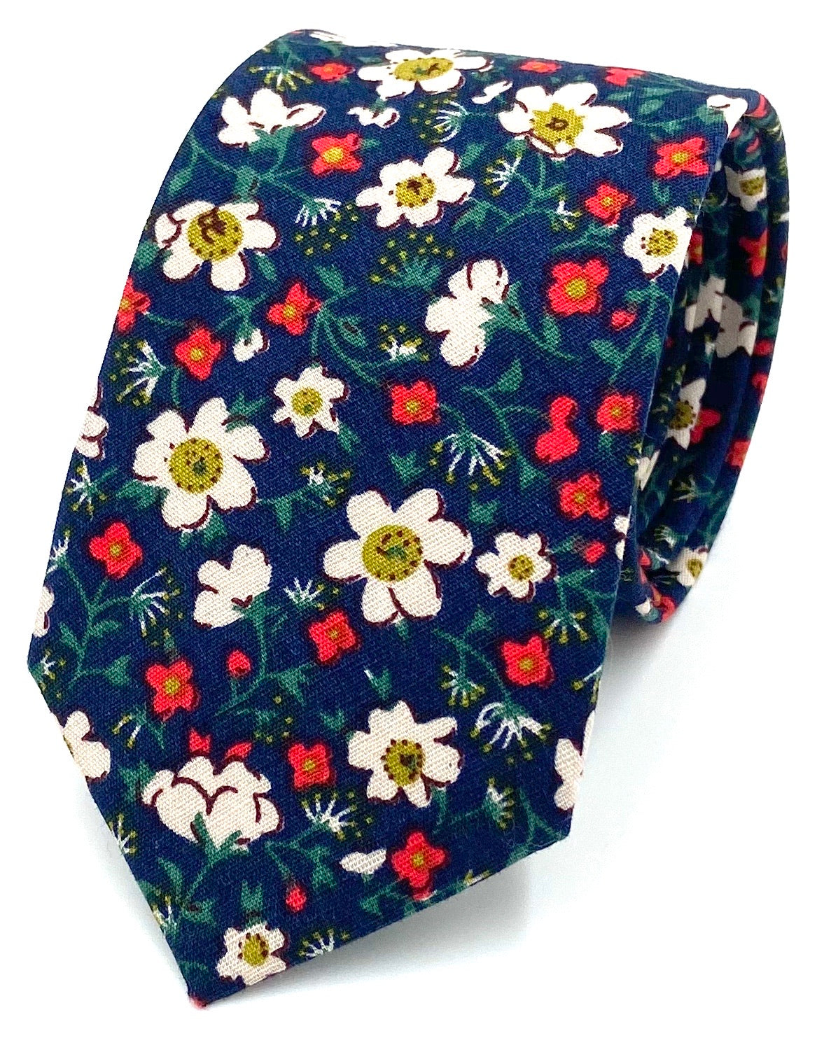 Ty's Amaryllis Tie - Elegant and Regal Cotton Tie