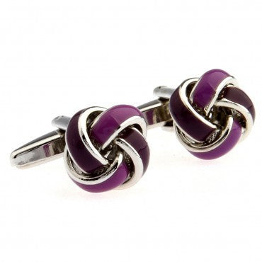 Ty's knot-your-average-cufflink-range Knot Silver Cufflinks