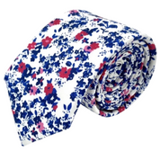 Ty's Boysenberry Tie - Handmade Skinny Ties Cotton Tie