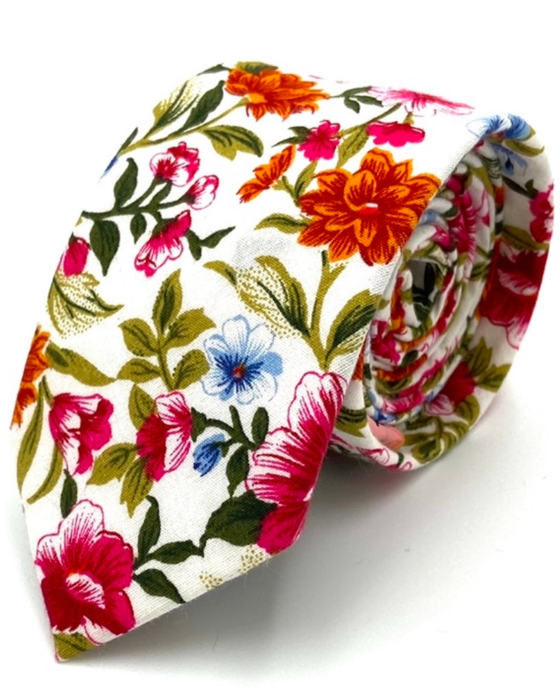 Ty's Islander Tie | Vibrant Cotton Tie Cotton Tie