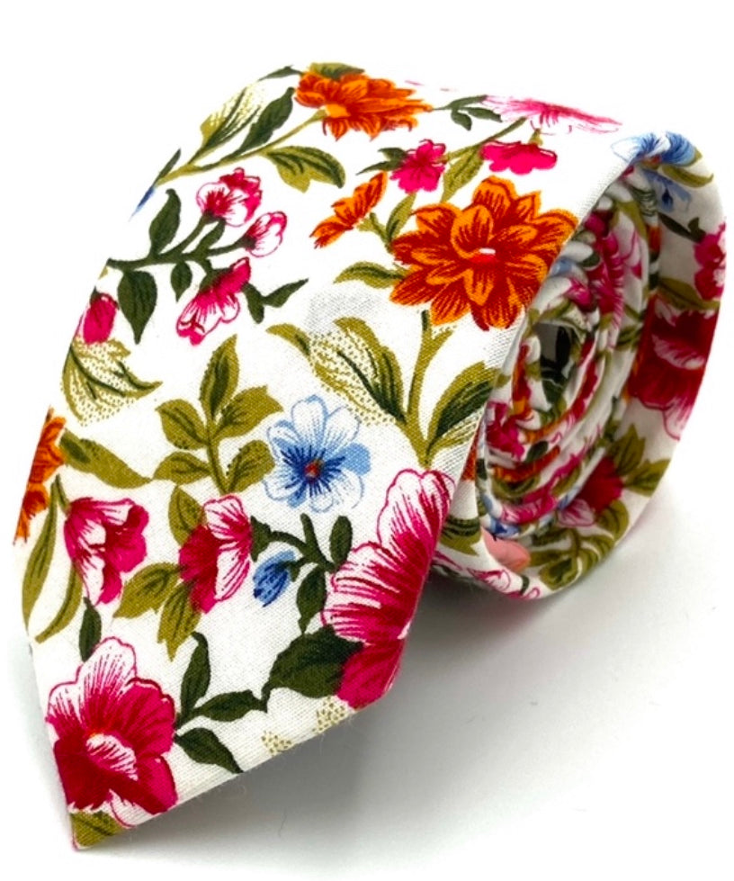 Ty's Islander Tie | Vibrant Cotton Tie Cotton Tie