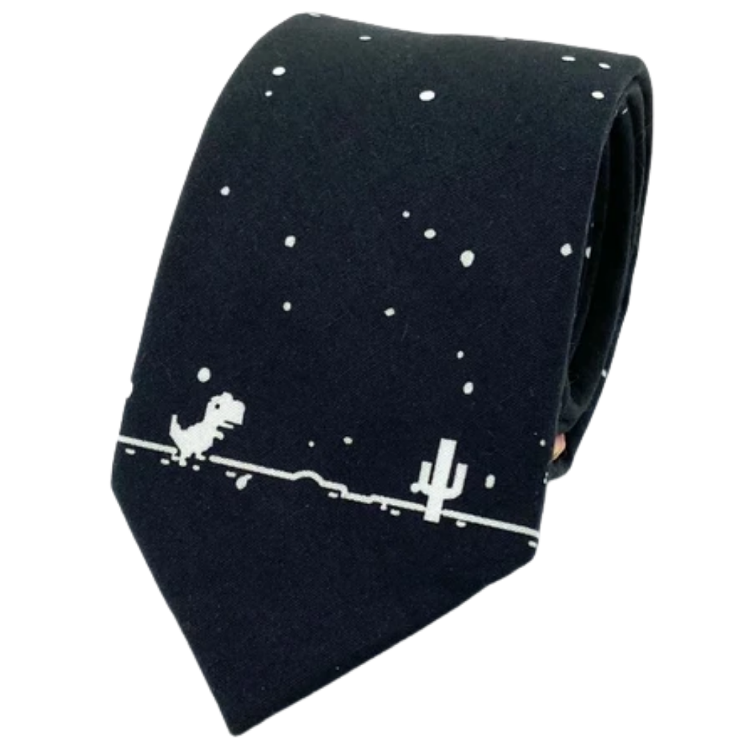 Ty's Play Google Dinosaur Game Cotton Tie