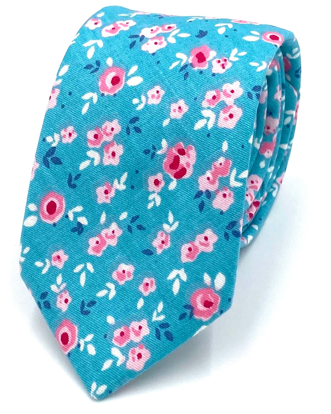 Ty's Pink Rose Cotton Tie Cotton Tie