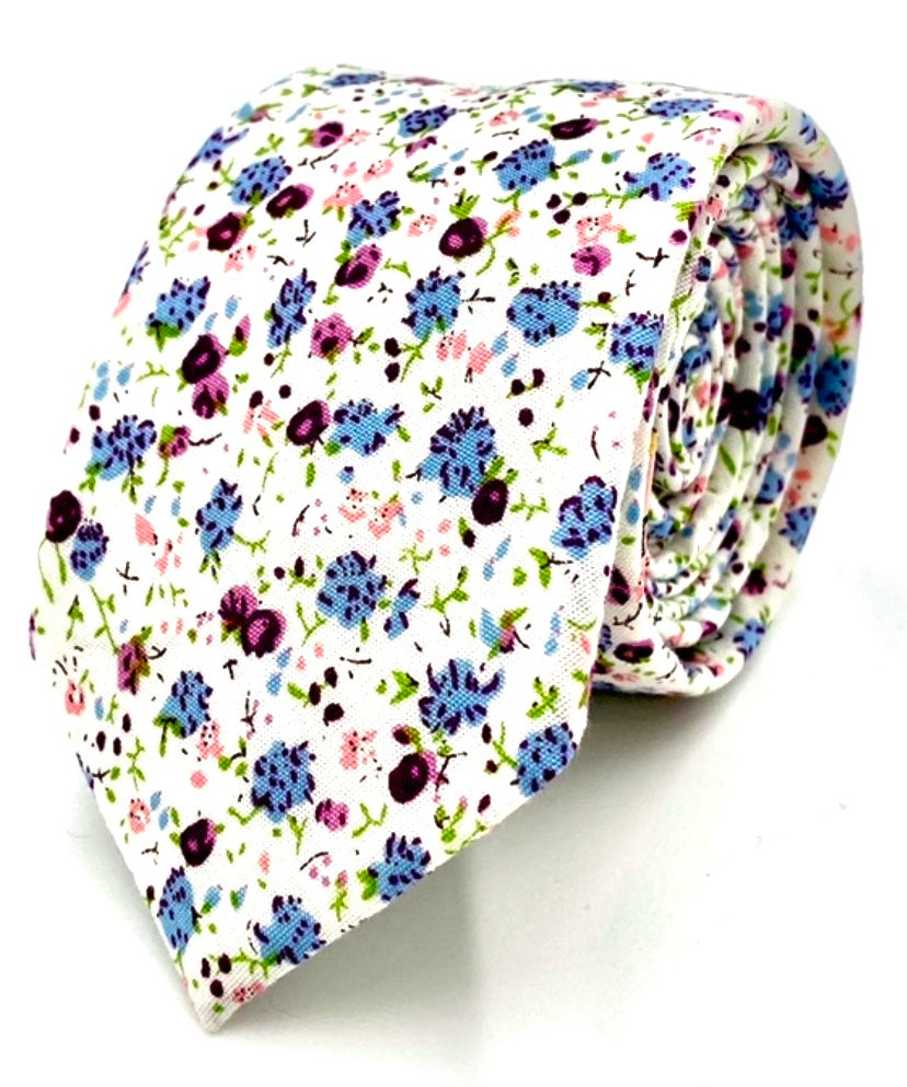 Ty's Bloom - Elegant 100% Cotton Tie Cotton Tie