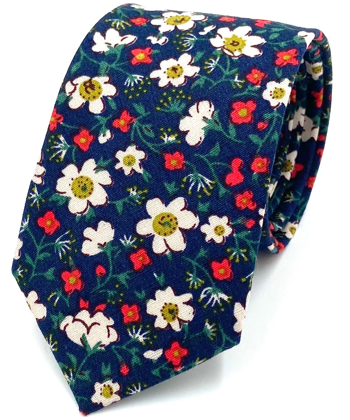 Ty's Amaryllis Tie - Elegant and Regal Cotton Tie
