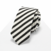 black-white-tie-white-background The Everyday Stripe Tie Collection