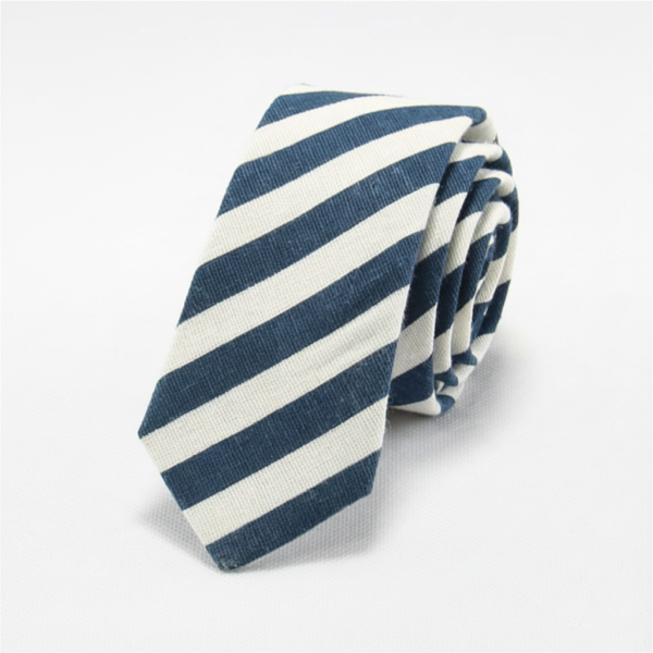 navy-white-tie The Everyday Stripe Tie Collection
